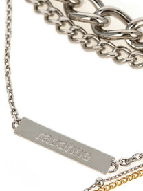 Rabanne Collier Rangs Necklace Silver
