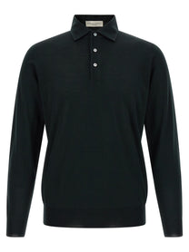 Larmeri Studio Collo Camicia Polo Shirt Green