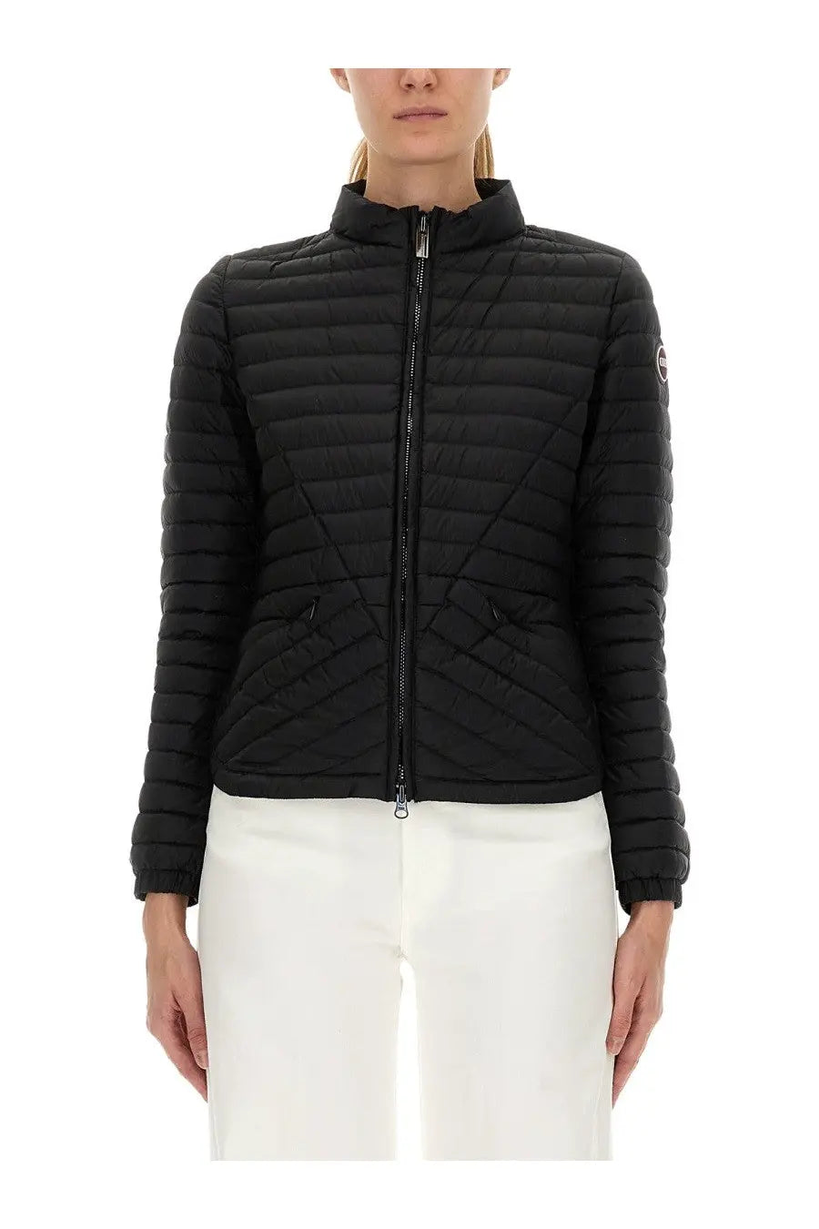 Colmar Originals womens black quilted puffer jacket with high collar
