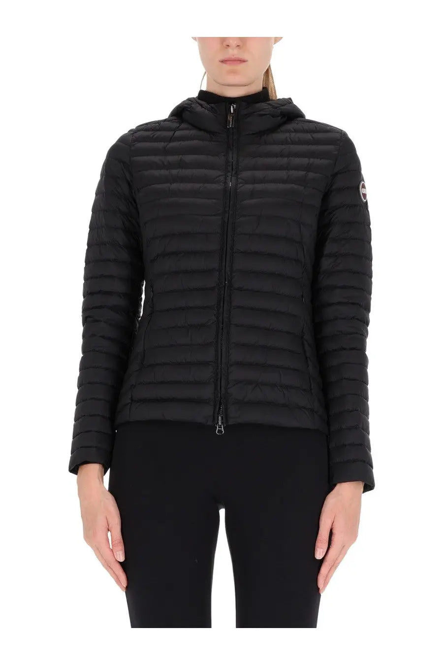 Colmar Originals womens black quilted puffer jacket with hood