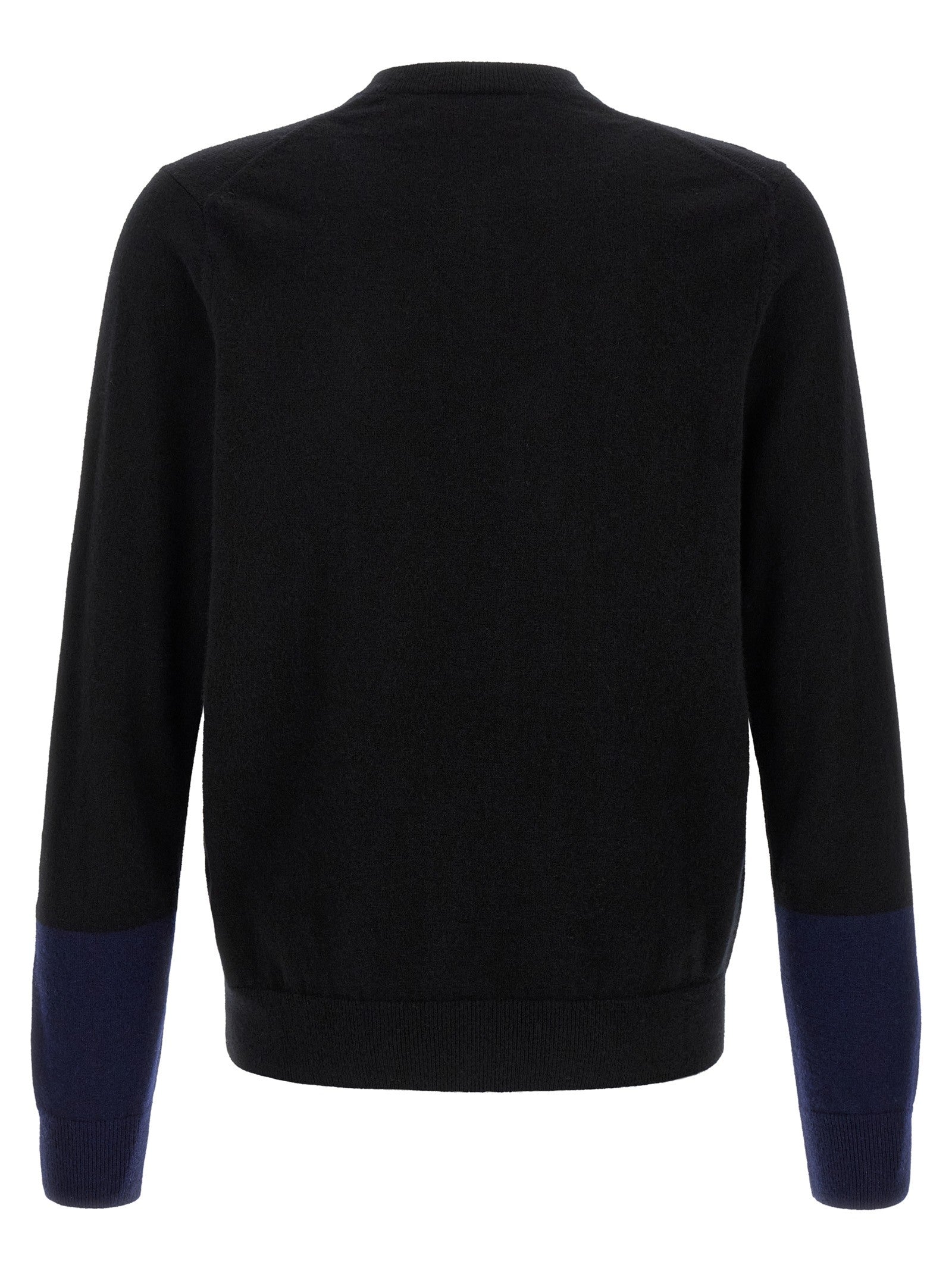Comme Des Garcons Shirt Color Block Detail Cardigan Black