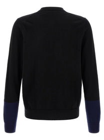 Comme Des Garcons Shirt Color Block Detail Cardigan Black