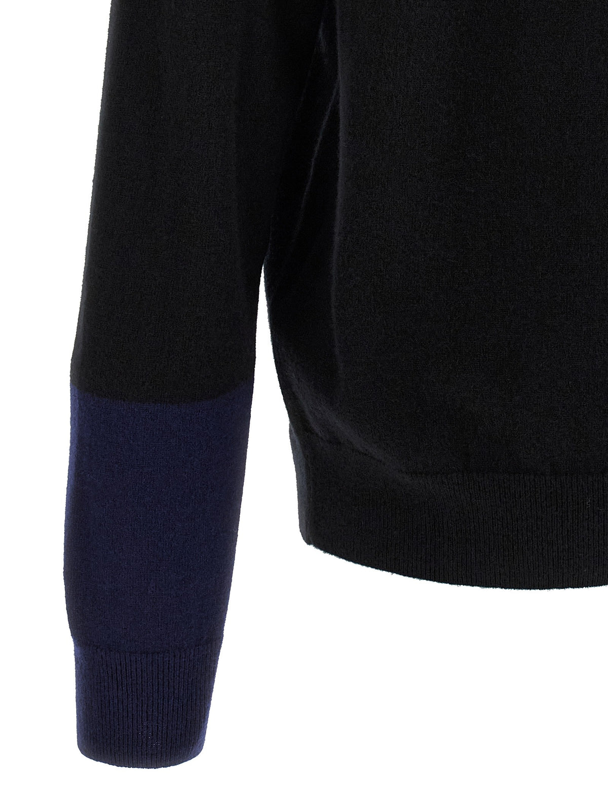 Comme Des Garcons Shirt Color Block Detail Cardigan Black, view 4