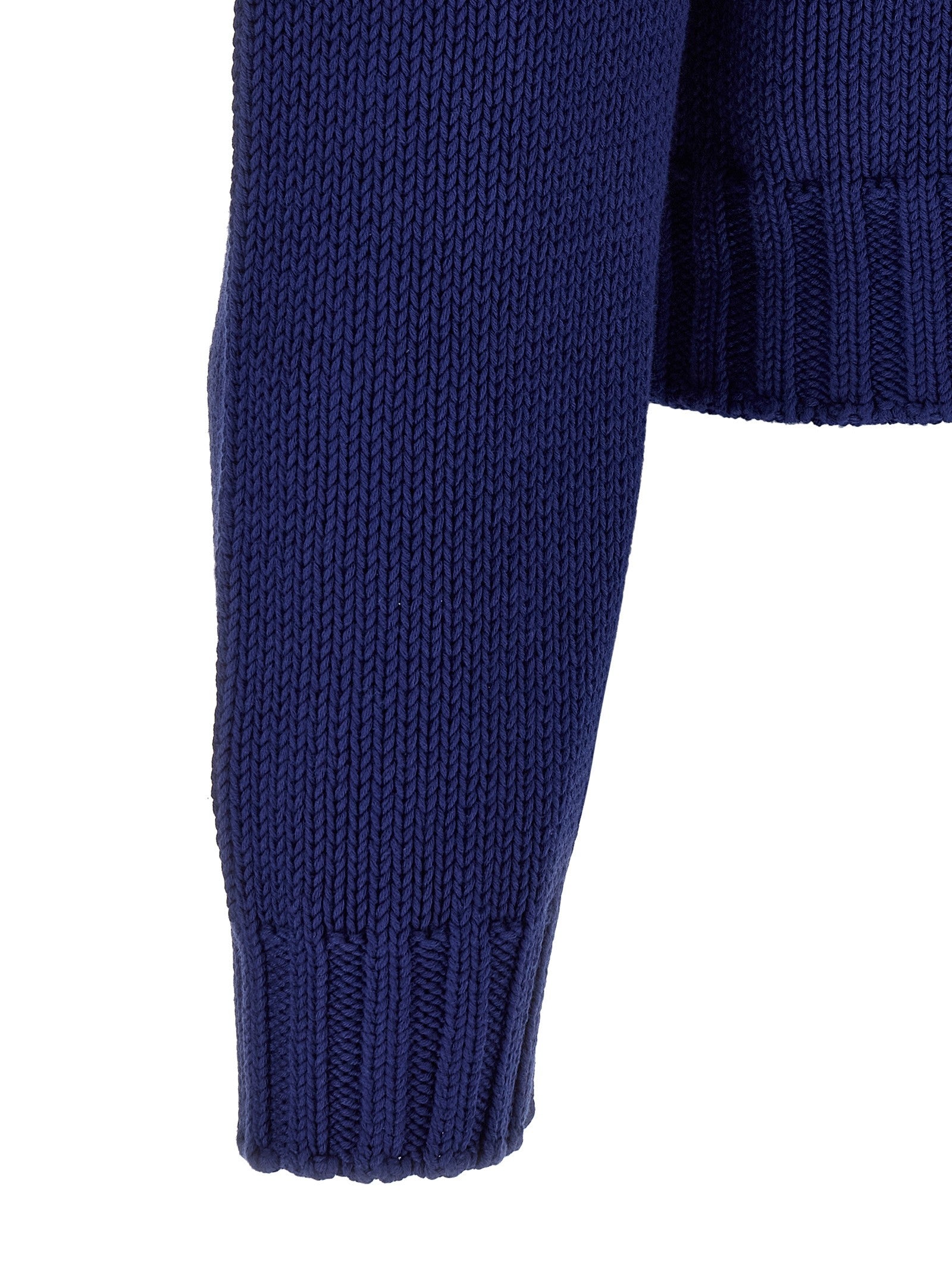Marni Color Block Details Cardigan Blue