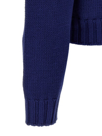 Marni Color Block Details Cardigan Blue