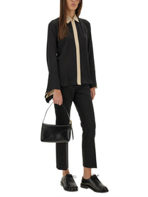 Max Mara Women's Color Block Shirt Black