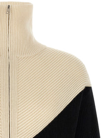Kiton Color Block Sweater Black, view 3