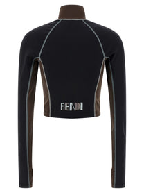 Fendi Color Block Top Black