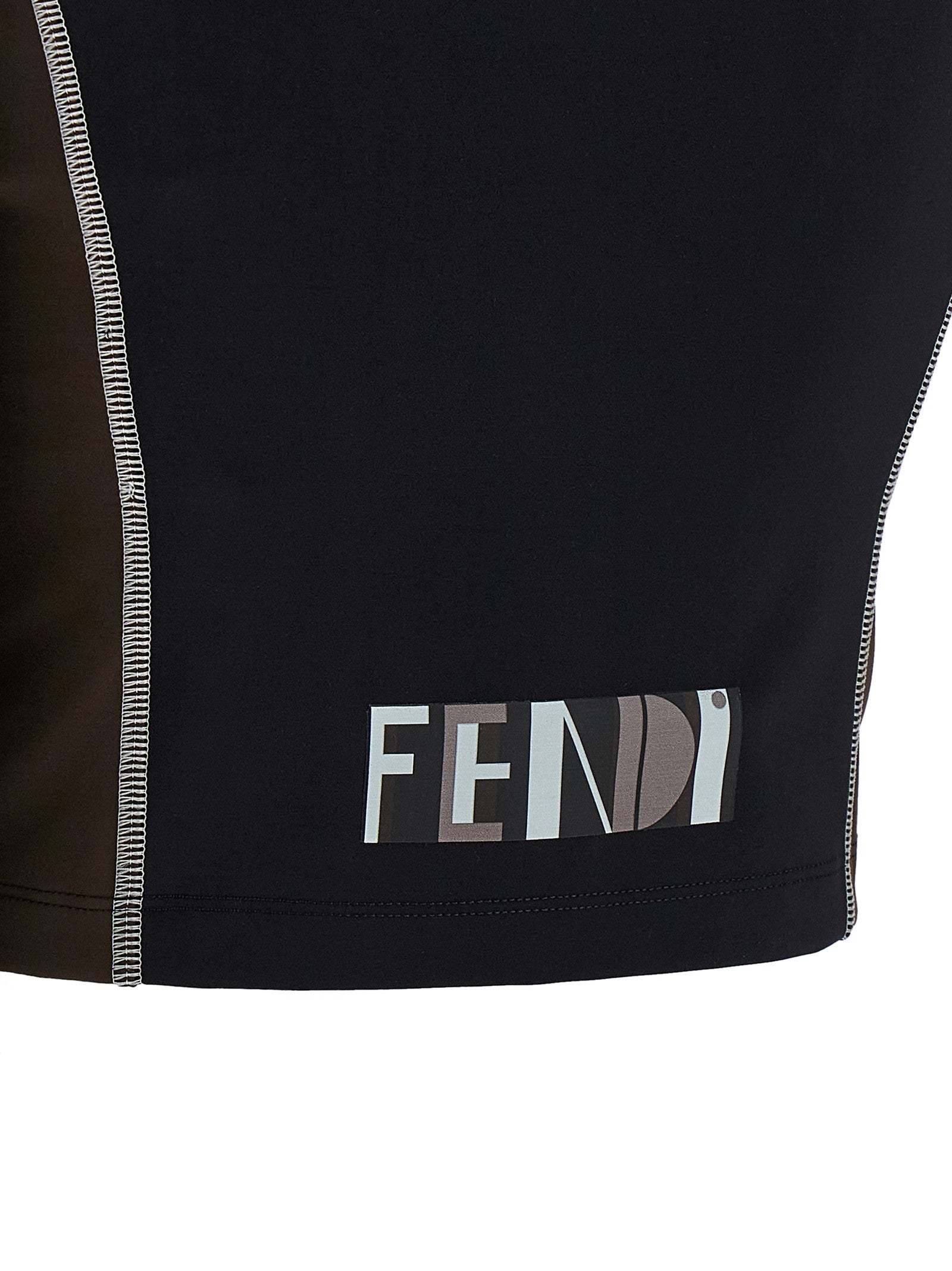 Fendi Color Block Top Black
