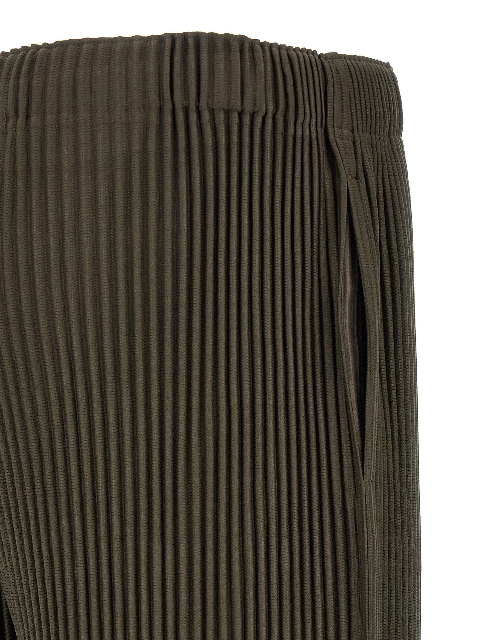 Homme Plissé Issey Miyake Color Pleats Pants Grey