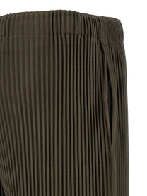 Homme Plissé Issey Miyake Color Pleats Pants Grey