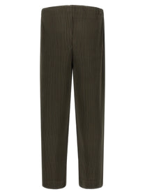 Homme Plissé Issey Miyake Color Pleats Pants Grey