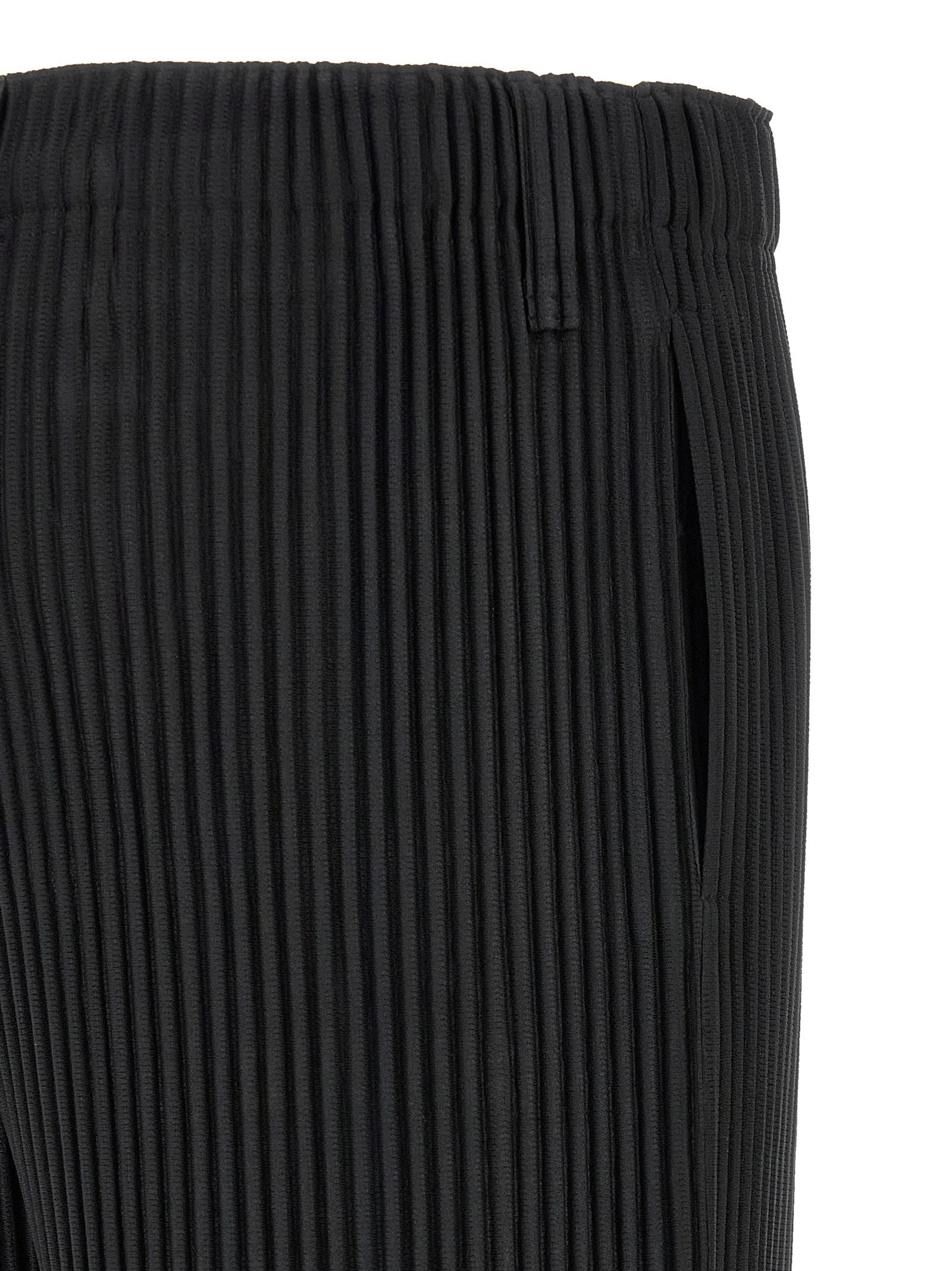 Homme Plissé Issey Miyake Color Pleats Pants Black