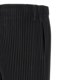Homme Plissé Issey Miyake Color Pleats Pants Black