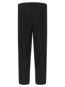 Homme Plissé Issey Miyake Color Pleats Pants Black