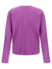 Homme Plissé Issey Miyake Color Pleats Sweater Purple