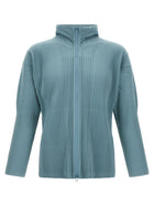 Homme Plissé Issey Miyake Color Pleats Jacket Blue