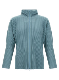 Homme Plissé Issey Miyake Color Pleats Jacket Blue