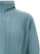 Homme Plissé Issey Miyake Color Pleats Jacket Blue