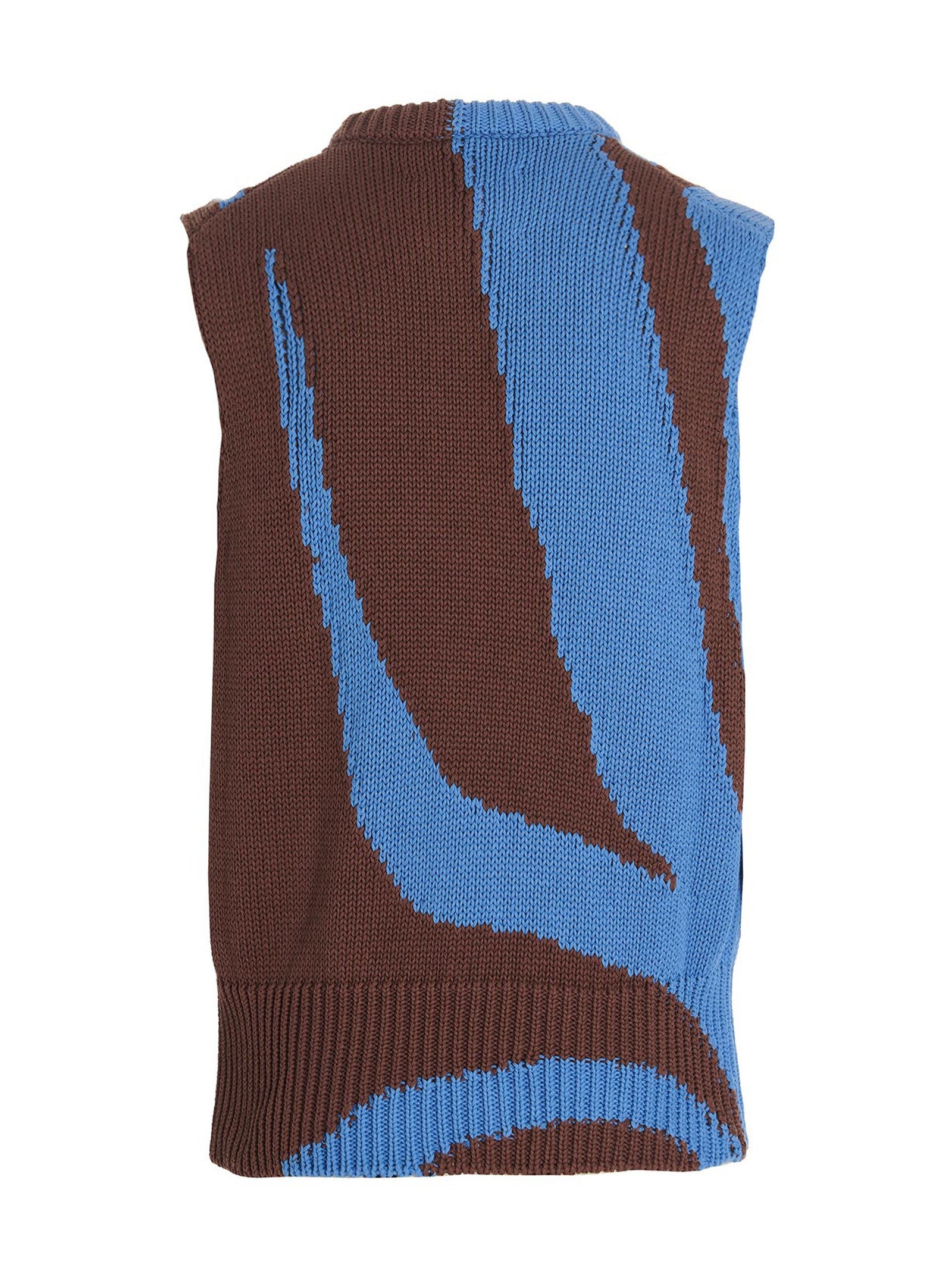 Jil Sander Colorblock Vest Gold