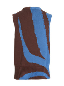 Jil Sander Colorblock Vest Gold
