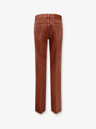 Chloé Women's Colored Denim Trousers Brown