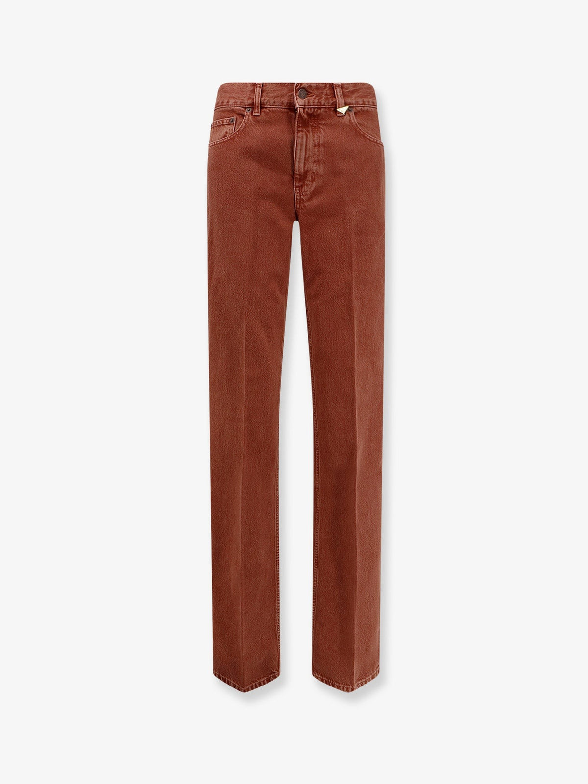 Chloé Women's Colored Denim Trousers Brown