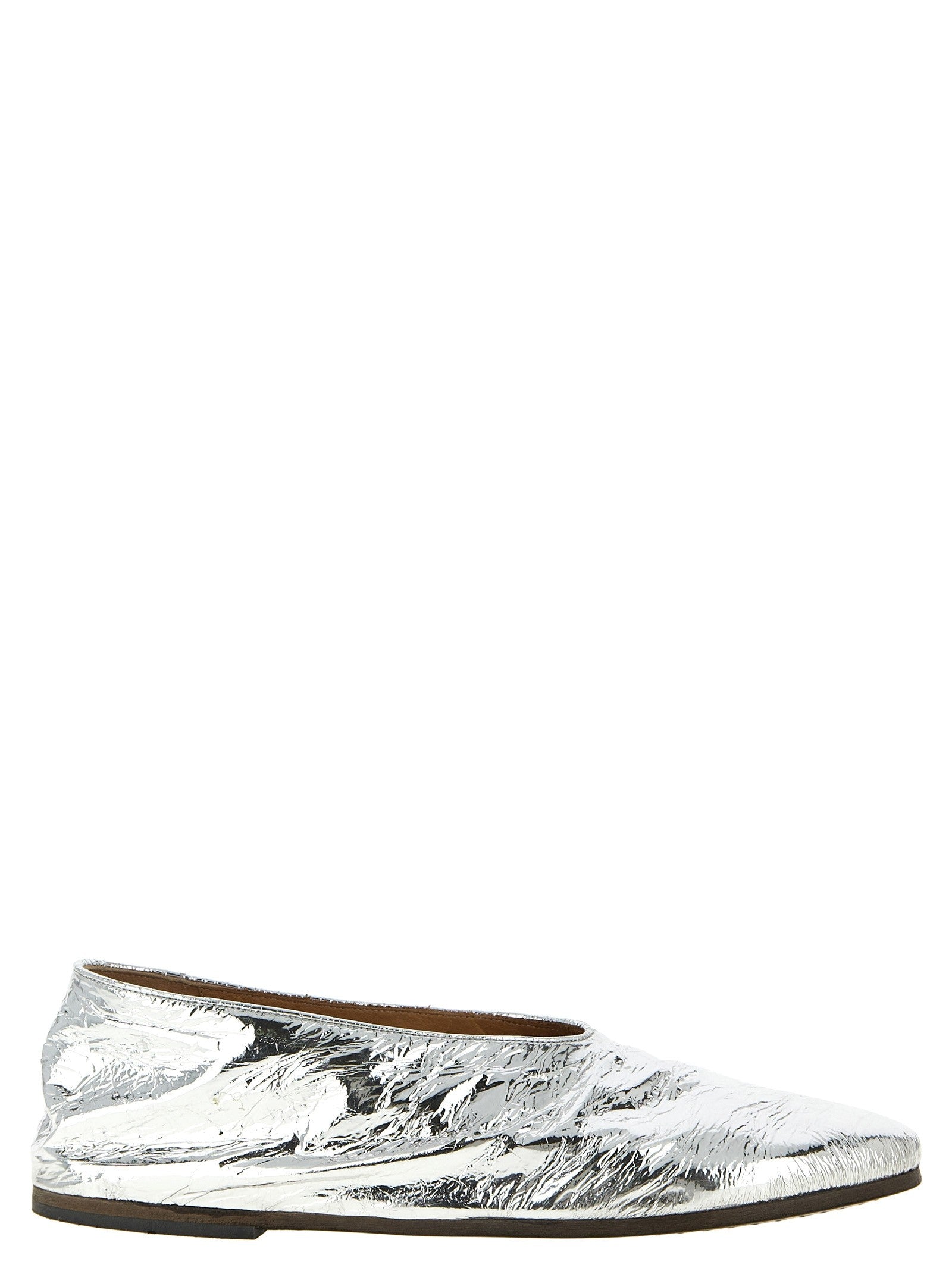 Marsell Coltellaccio Ballet Flats Silver