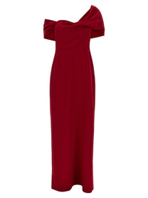 Carolina Herrera Column Dress Red