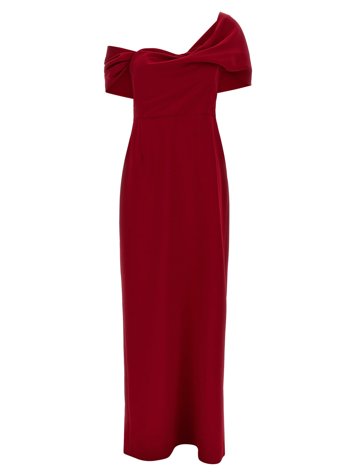 Carolina Herrera Column Dress Red