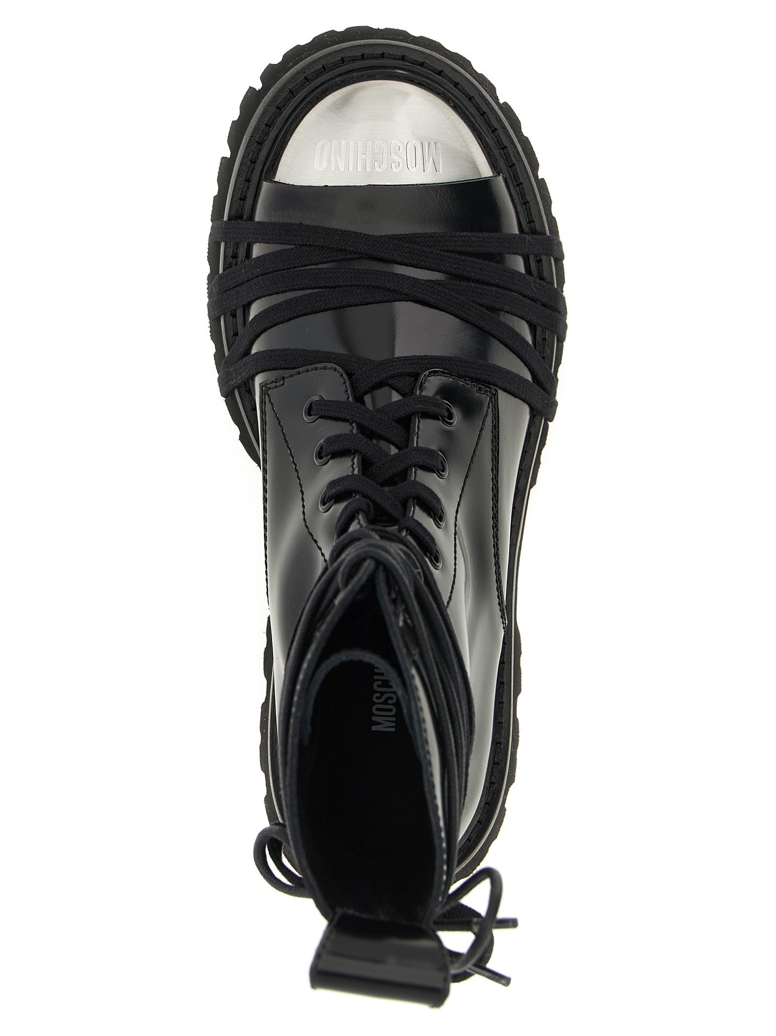Moschino Combat Combat Boots Black