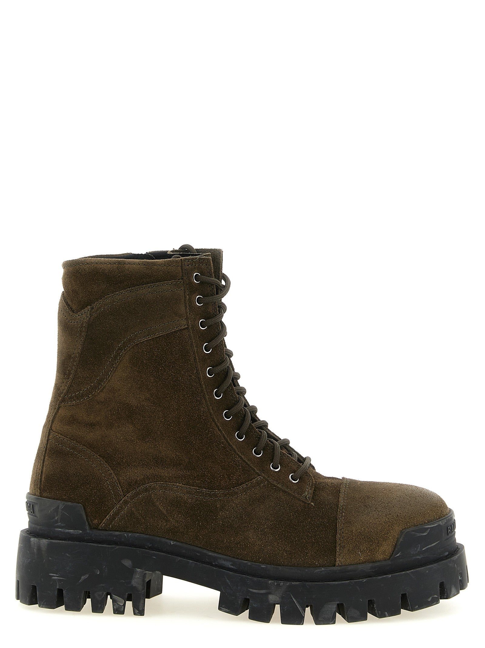Balenciaga Combat Strike Ankle Boots Green