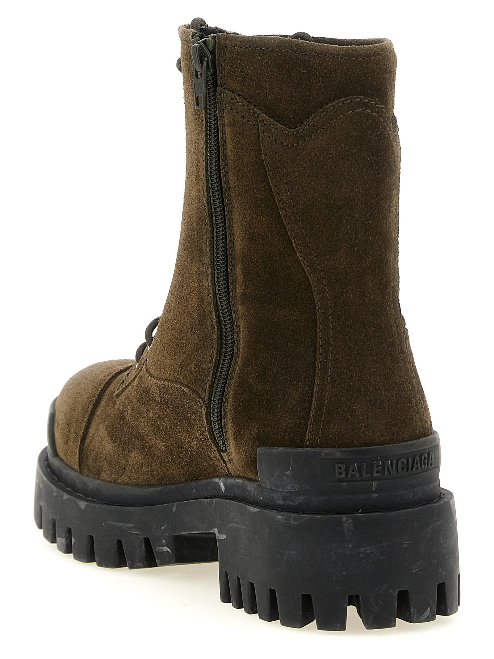 Balenciaga Combat Strike Ankle Boots Green