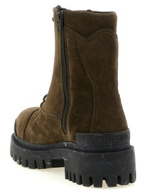 Balenciaga Combat Strike Ankle Boots Green