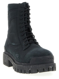 Balenciaga Combat Strike Boots Black
