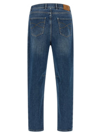Brunello Cucinelli Comfort Cotton Jeans Blue, view 2