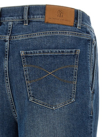 Brunello Cucinelli Comfort Cotton Jeans Blue, view 4