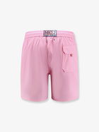 Mc2 Saint Barth Men's Comfort Recycled Nylon Swim Trunks Pink