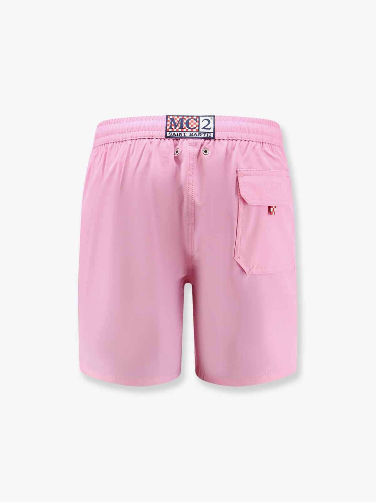 Mc2 Saint Barth Men's Comfort Recycled Nylon Swim Trunks Pink