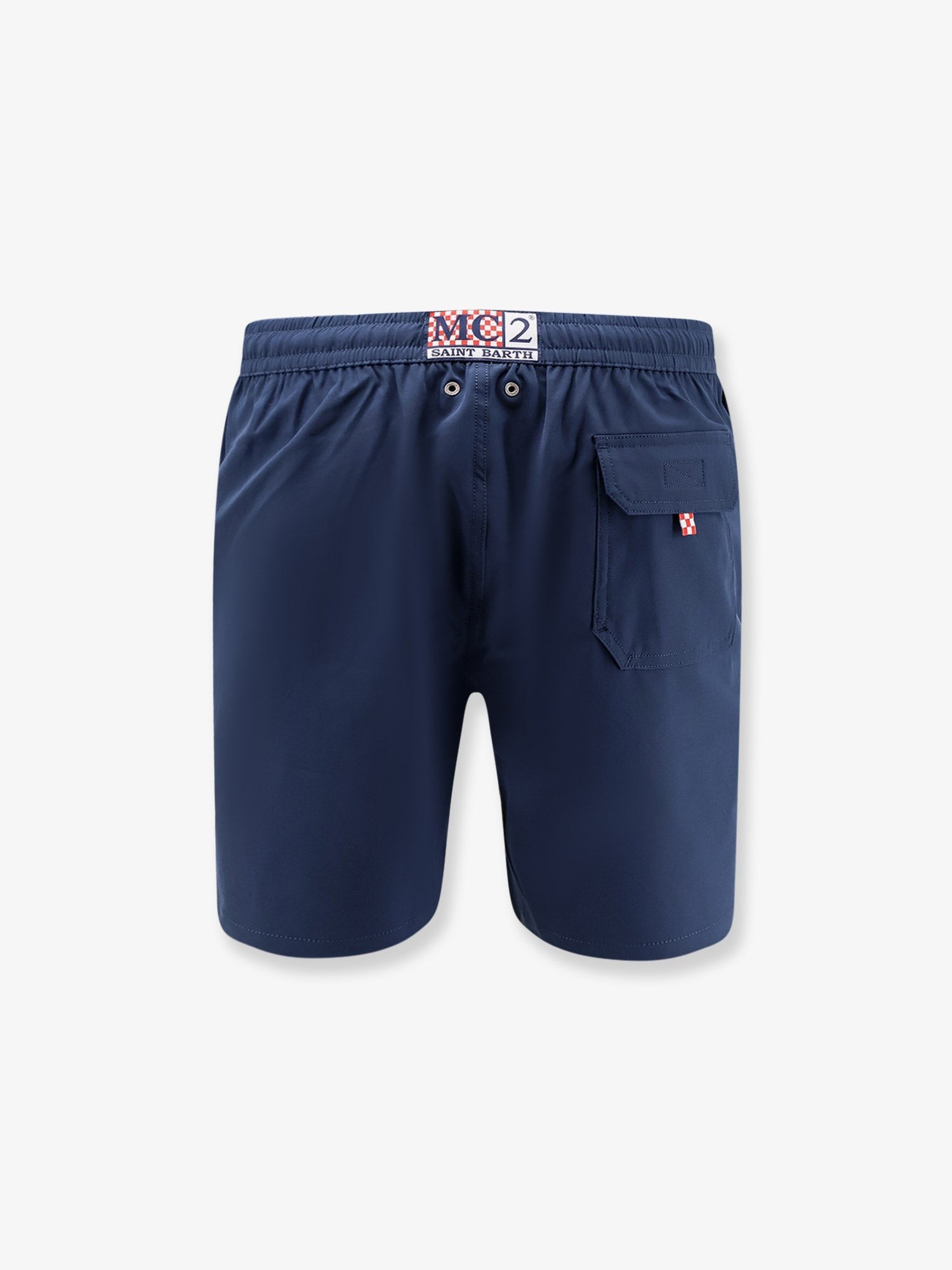 Mc2 Saint Barth Men's Comfort Recycled Nylon Swim Trunks Blue