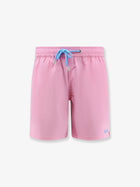Mc2 Saint Barth Men's Comfort Recycled Nylon Swim Trunks Pink