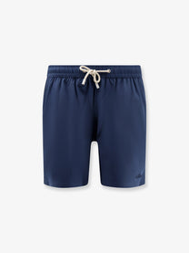 Mc2 Saint Barth Men's Comfort Recycled Nylon Swim Trunks Blue