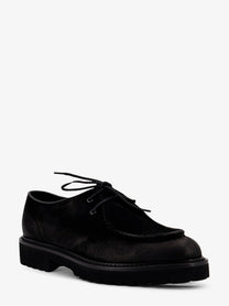 Doucal's Men's Commander Suede Lace up Shoes Black