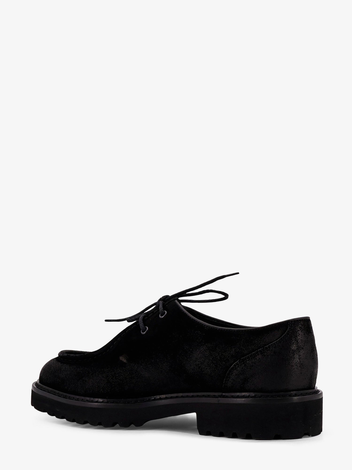 Doucal's Men's Commander Suede Lace up Shoes Black