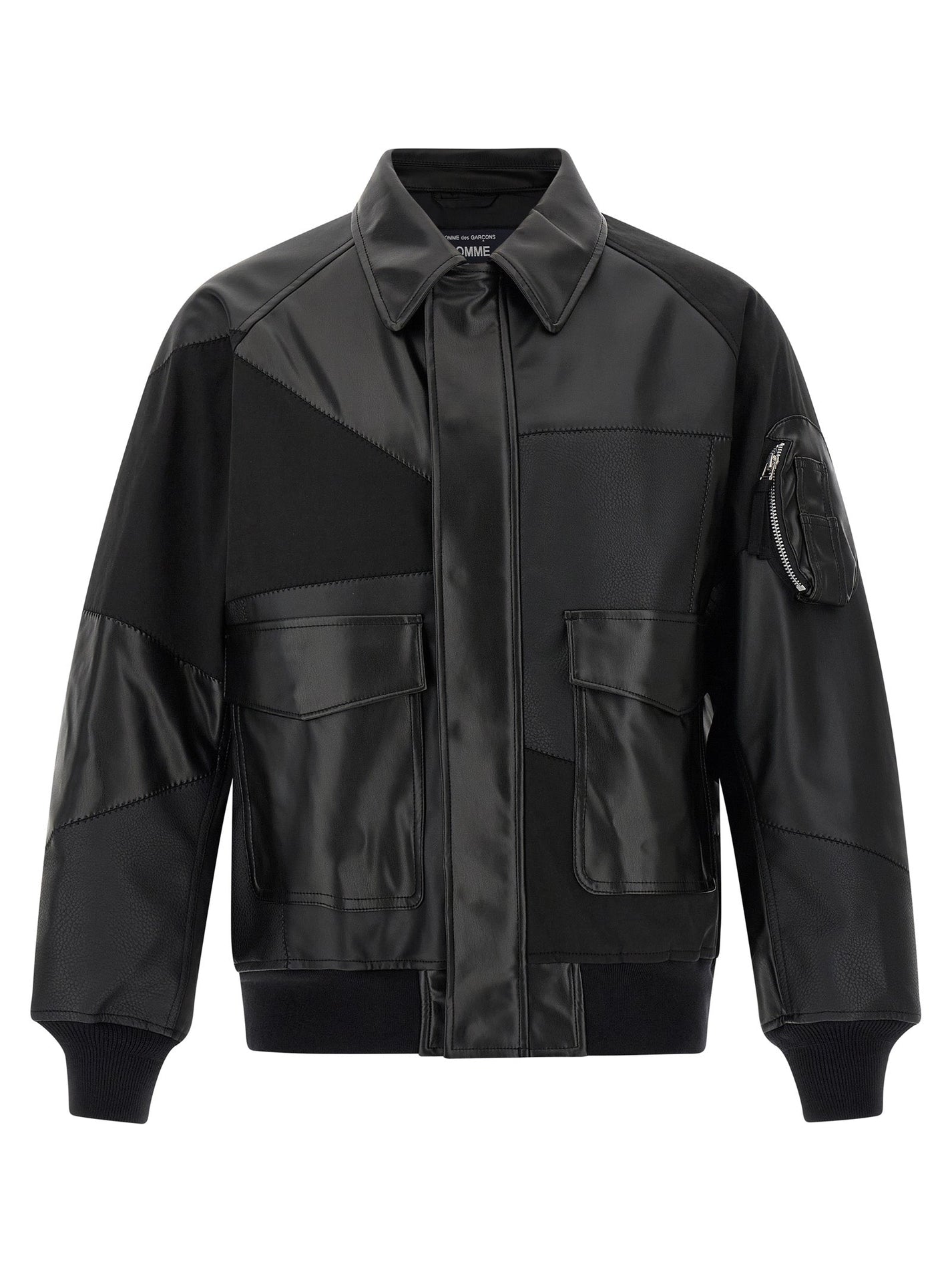 COMME DES GARҪONS HOMME - COMME DES GARҪONS HOMME - Panel construction bomber jacket - Men’s Outerwear