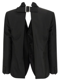 COMME DES GARÇONS - COMME DES GARÇONS - Double layer effect blazer - Women’s Clothing