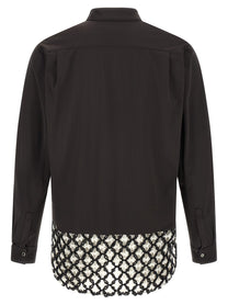 Comme Des Garçons Homme Plus Bicolor Mesh Insert Shirt White, view 2