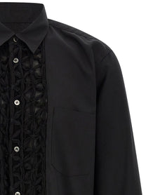 Comme Des Garçons Homme Plus Decorated Panel Shirt Black, view 3