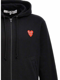 COMME DES GARÇONS PLAY - COMME DES GARÇONS PLAY - ’Double Heart’ hoodie - Men’s Sweatshirts