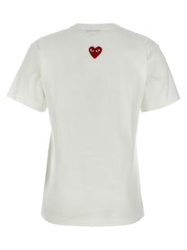 COMME DES GARÇONS PLAY - COMME DES GARÇONS PLAY - ’Heart Patch’ T-shirt - Women’s Tops